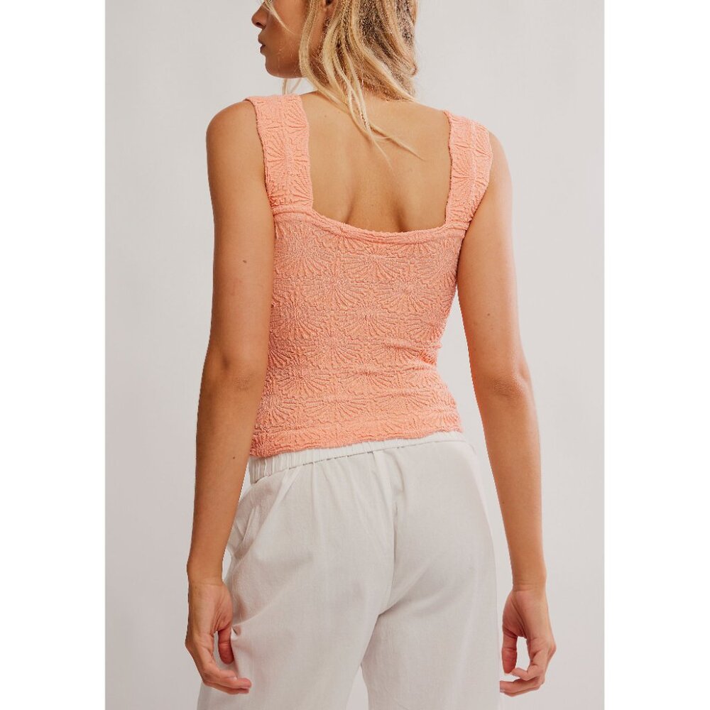 FREE PEOPLE Love Letter Cami / Spring Melon - Picture 2 of 5